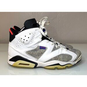 Nike Air Jordan 6 Retro Flint Nosta Men Size 10.5 CI3125-100 White/Grey Shoes